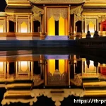 Home 22 장소 특정적 예술의 정체성과 변화 - **Prompt:** A breathtaking site-specific art installation featuring dynamic projection mapping on th...
